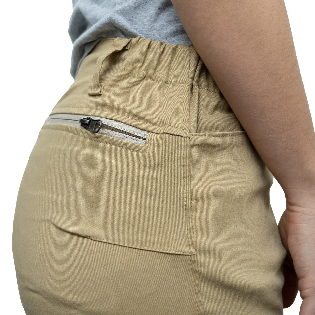 Pantalón Elastizado Mujer Arena - Imagen 5