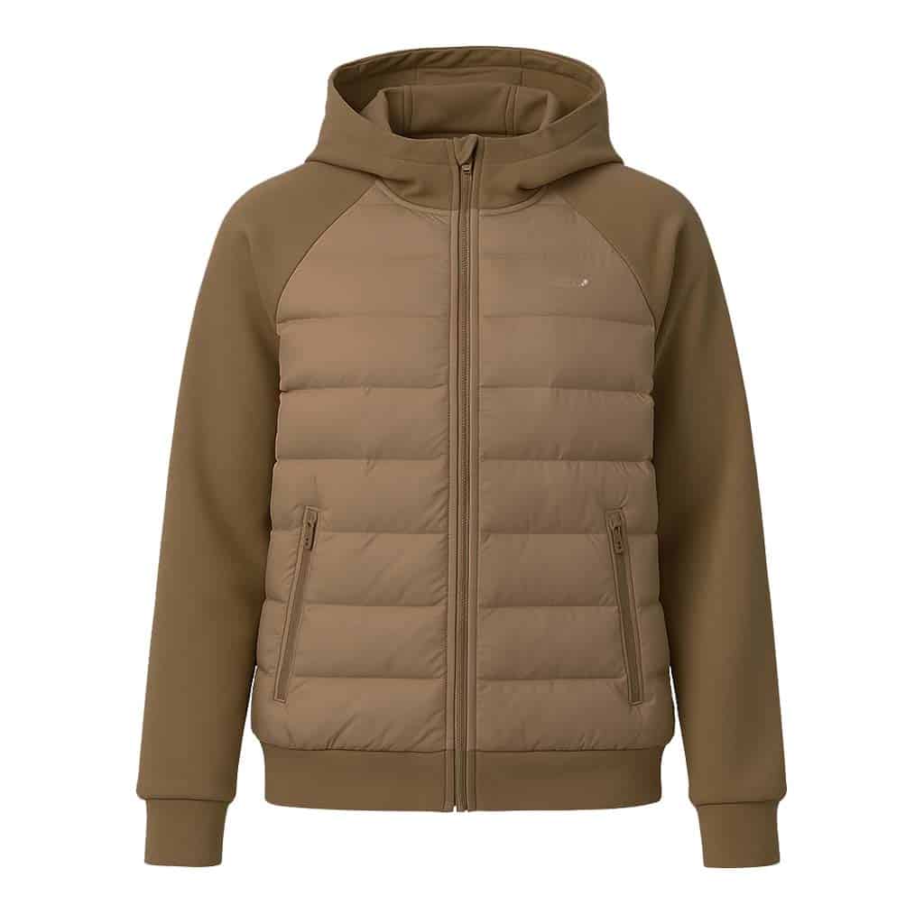 CHAQUETA Hibrida Pluma Down 650FP | UNISEX | Habano - Imagen 2