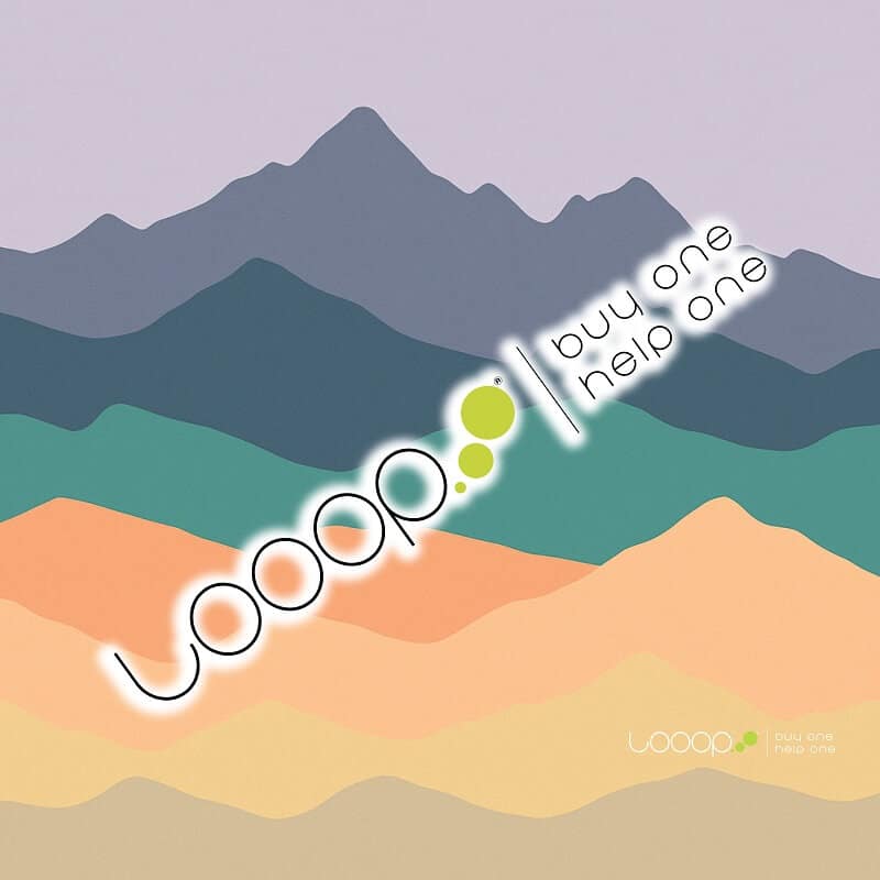 Cuello bandana UPF40+ LOOOP | Montañas Pastel - Imagen 3