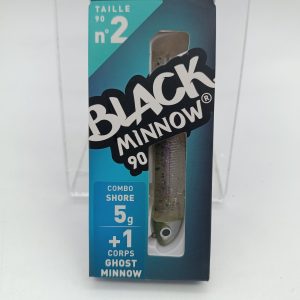 Black Minnow 90-Talla 2 – Combo Shore 5g – Ghost Minnow
