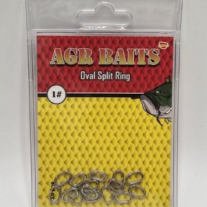 AGR BAITS Oval Split Ring #1 – 15 unidades